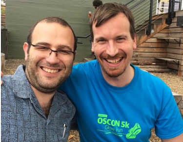 Bron and Rik at OSCON in 2014